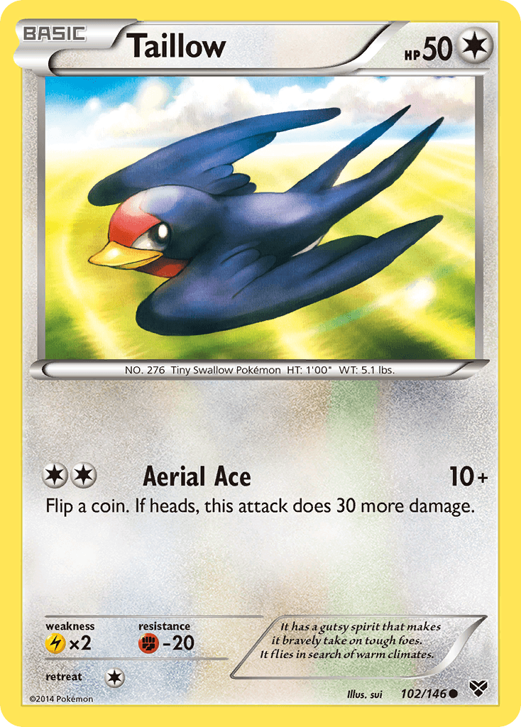 Taillow, kortbilde fra pokemontcg.io