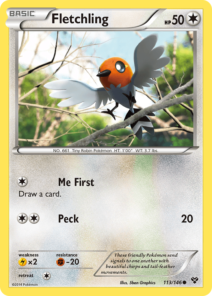 Fletchling, kortbilde fra pokemontcg.io