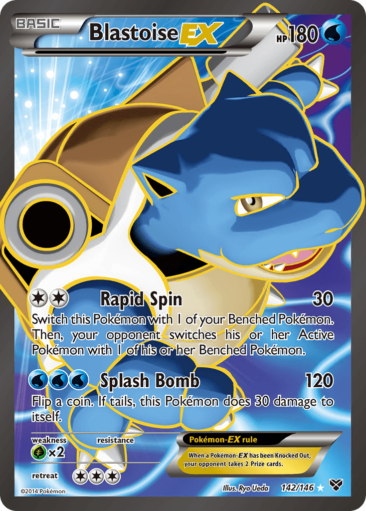 Blastoise-EX, kortbilde fra pokemontcg.io