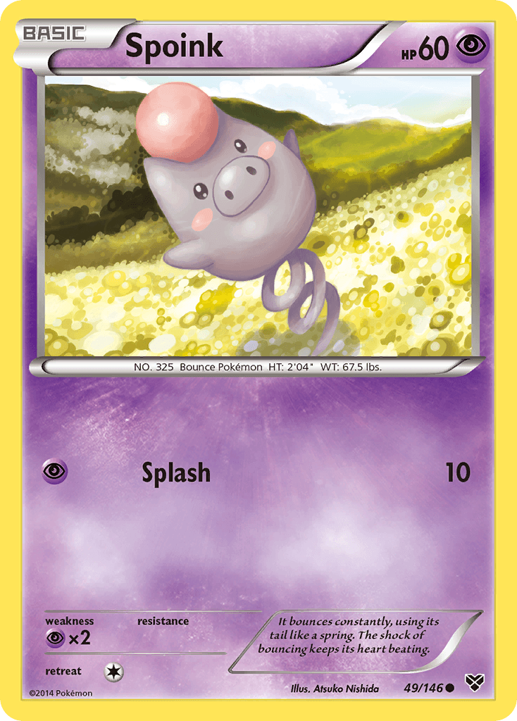 Spoink, kortbilde fra pokemontcg.io