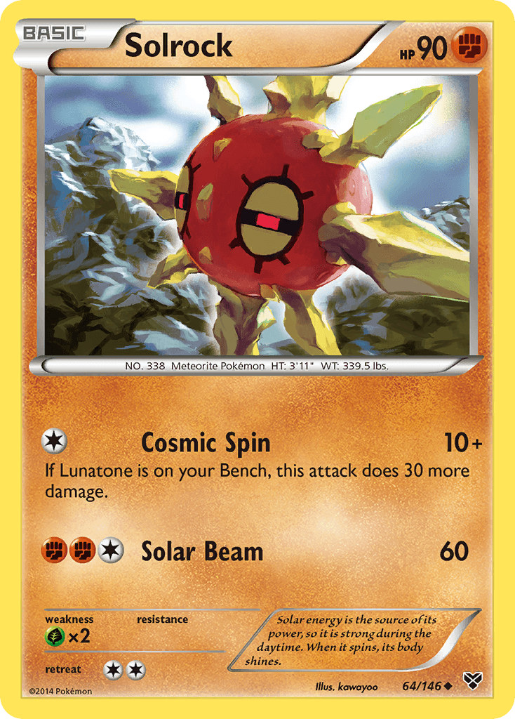 Solrock, kortbilde fra pokemontcg.io