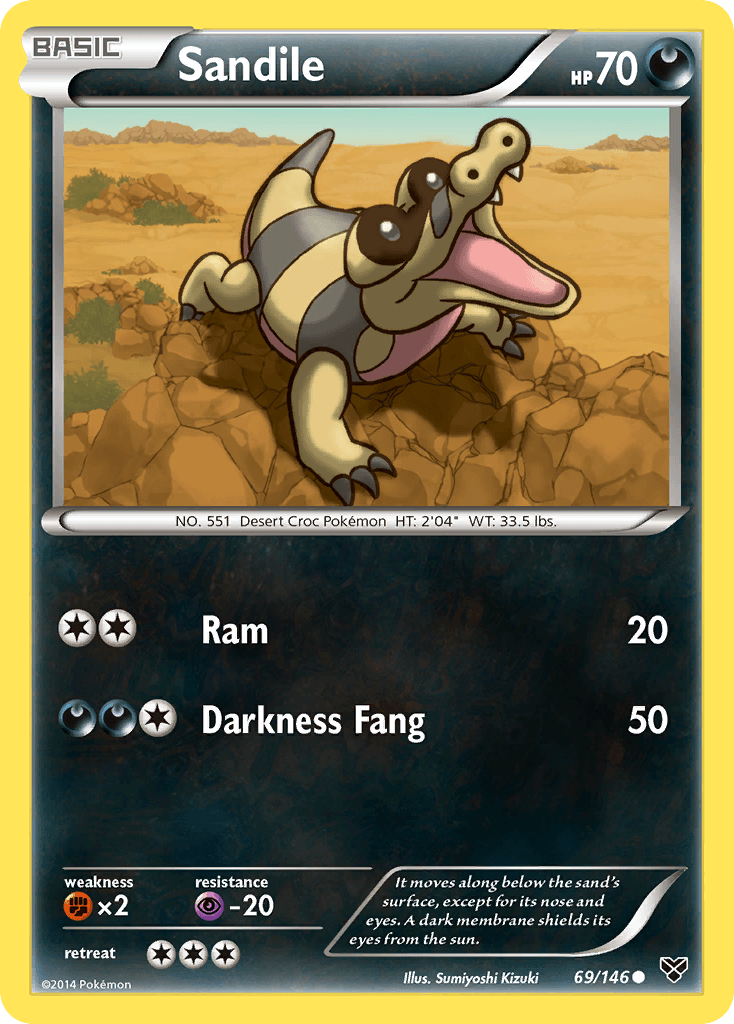 Sandile, kortbilde fra pokemontcg.io