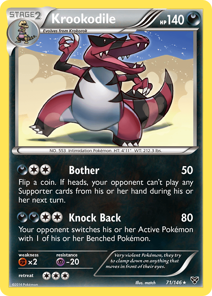 Krookodile, kortbilde fra pokemontcg.io
