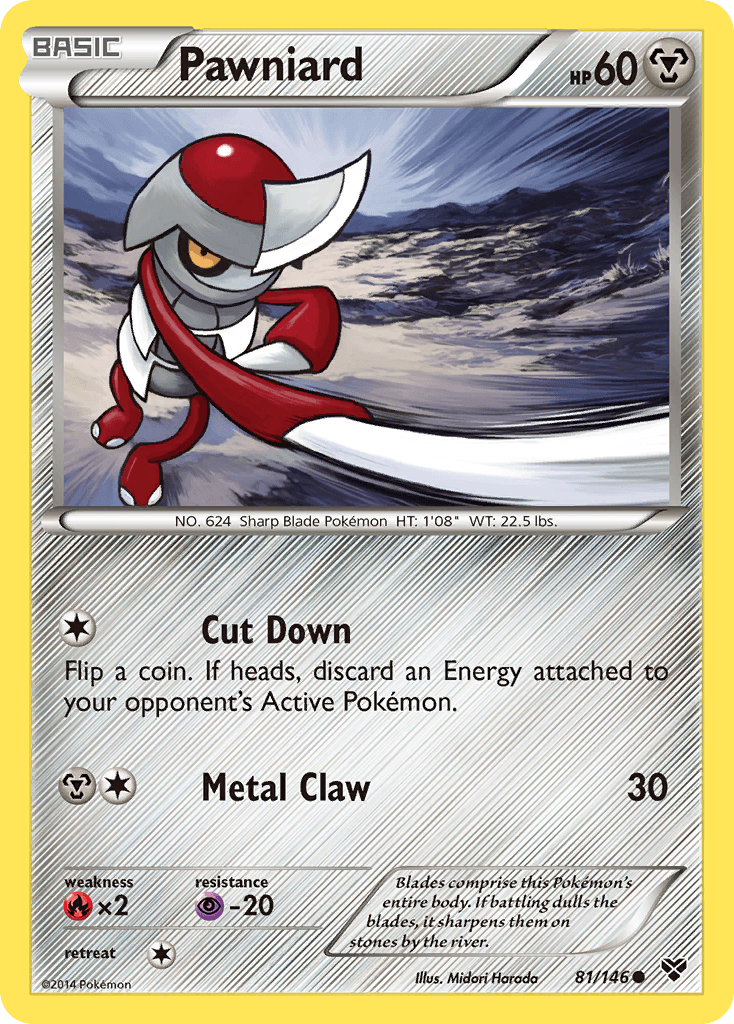 Pawniard, kortbilde fra pokemontcg.io