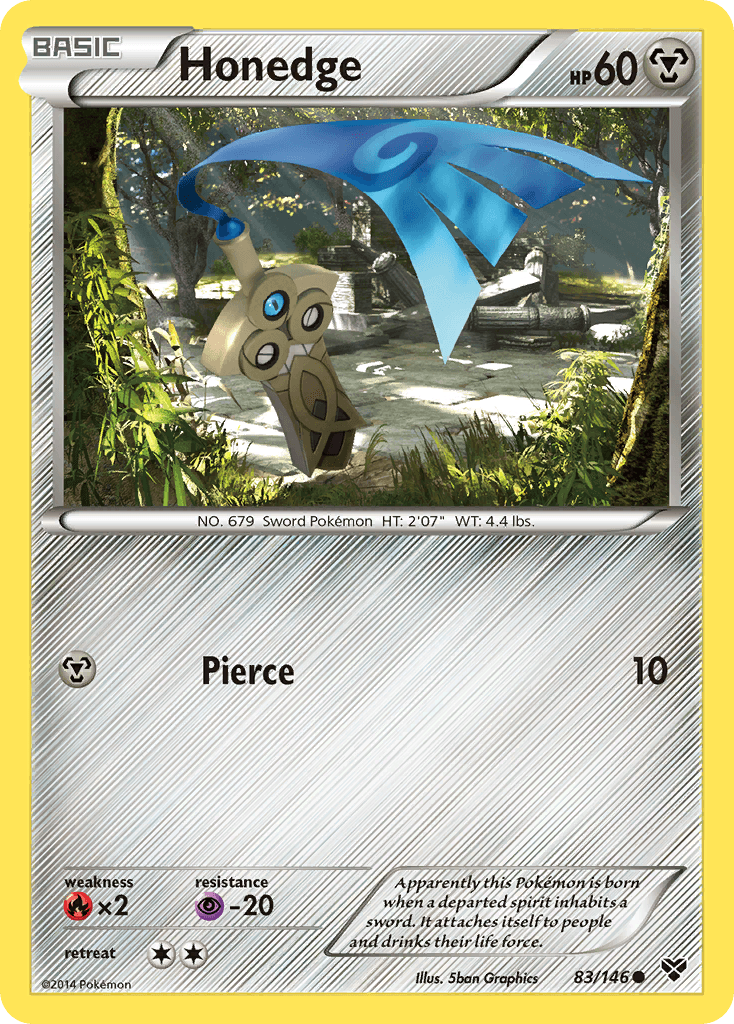 Honedge, kortbilde fra pokemontcg.io