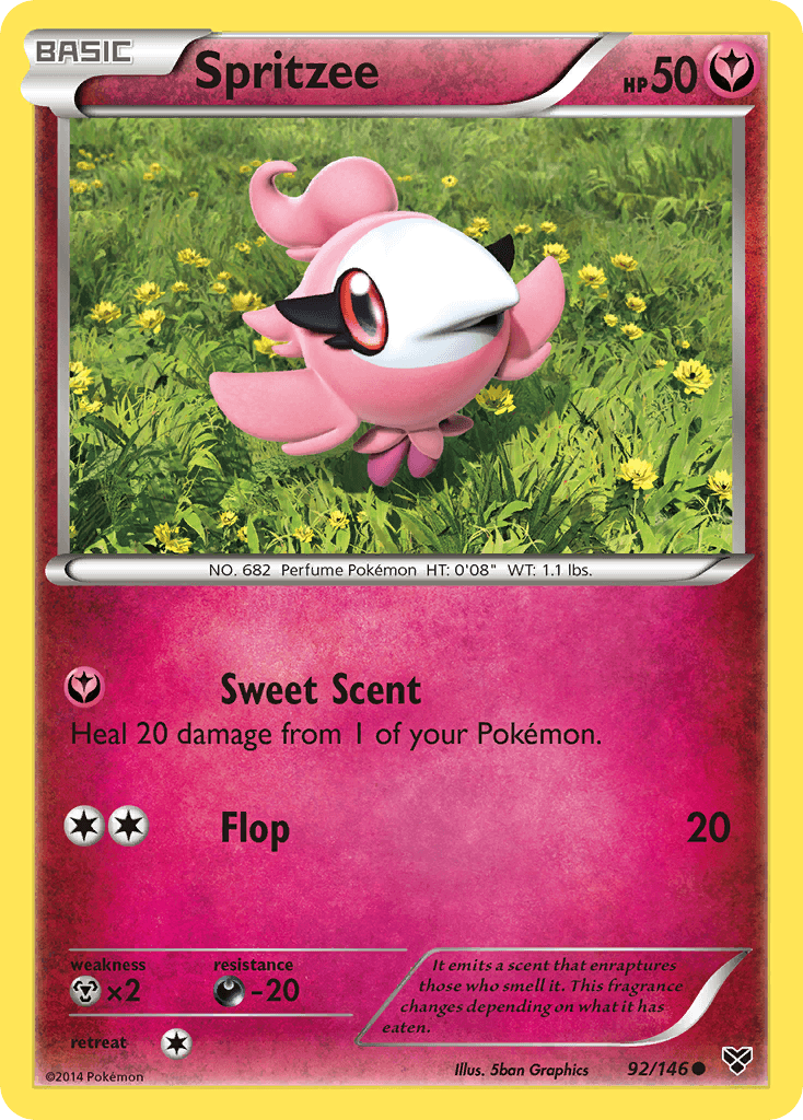 Spritzee, kortbilde fra pokemontcg.io