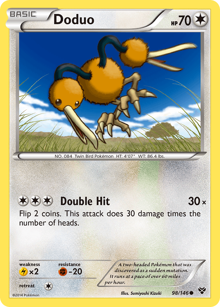 Doduo, kortbilde fra pokemontcg.io