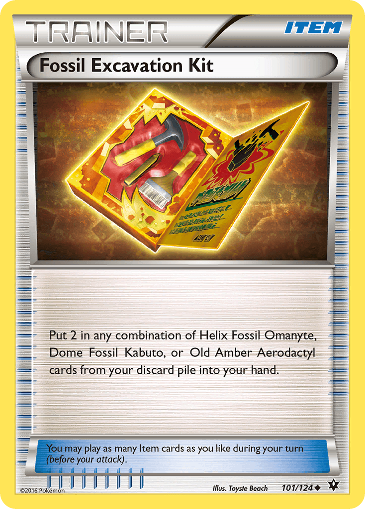 Fossil Excavation Kit, kortbilde fra pokemontcg.io