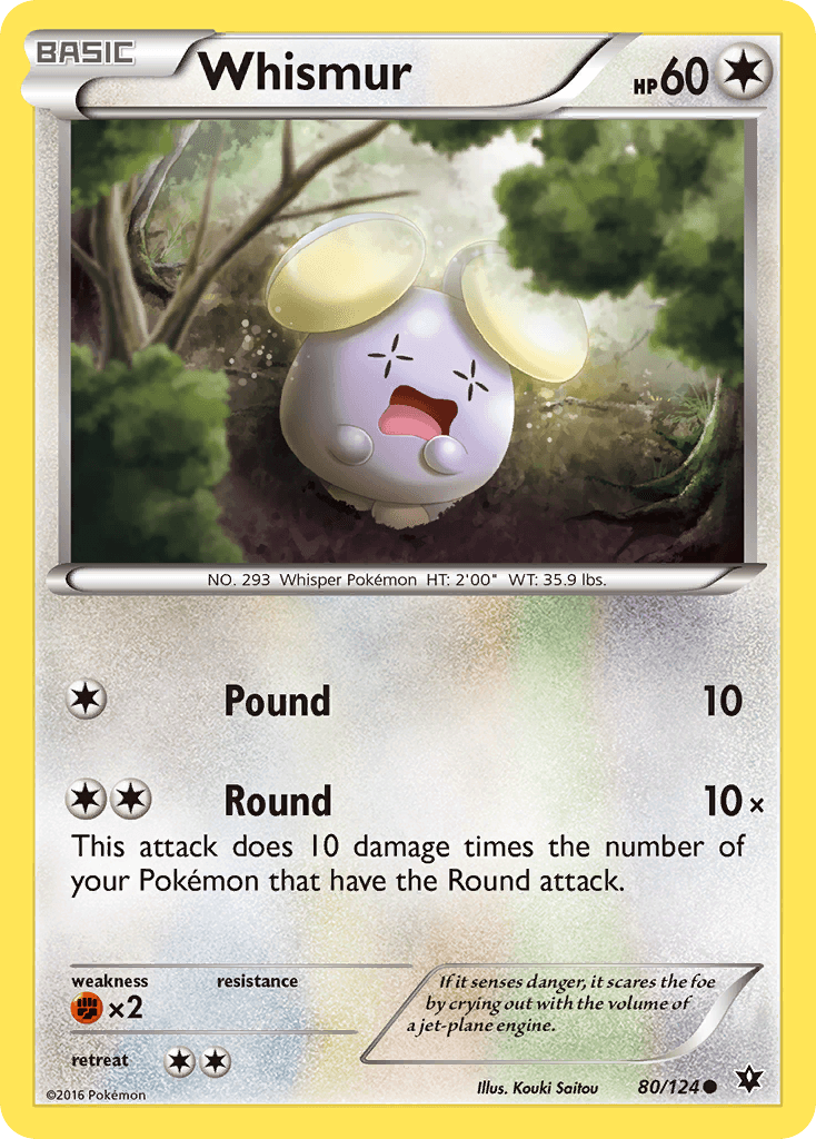 Whismur, kortbilde fra pokemontcg.io