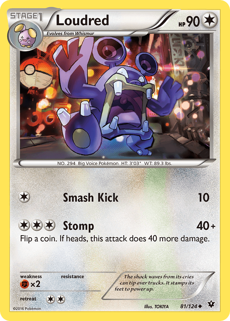 Loudred, kortbilde fra pokemontcg.io