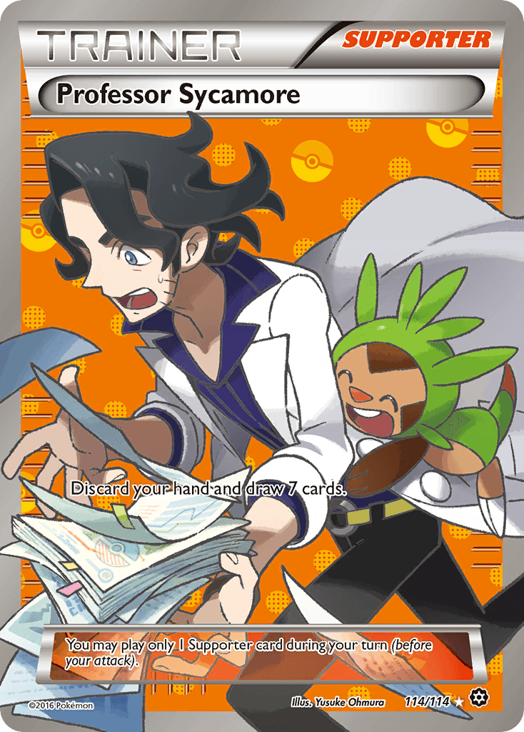 Professor Sycamore, kortbilde fra pokemontcg.io