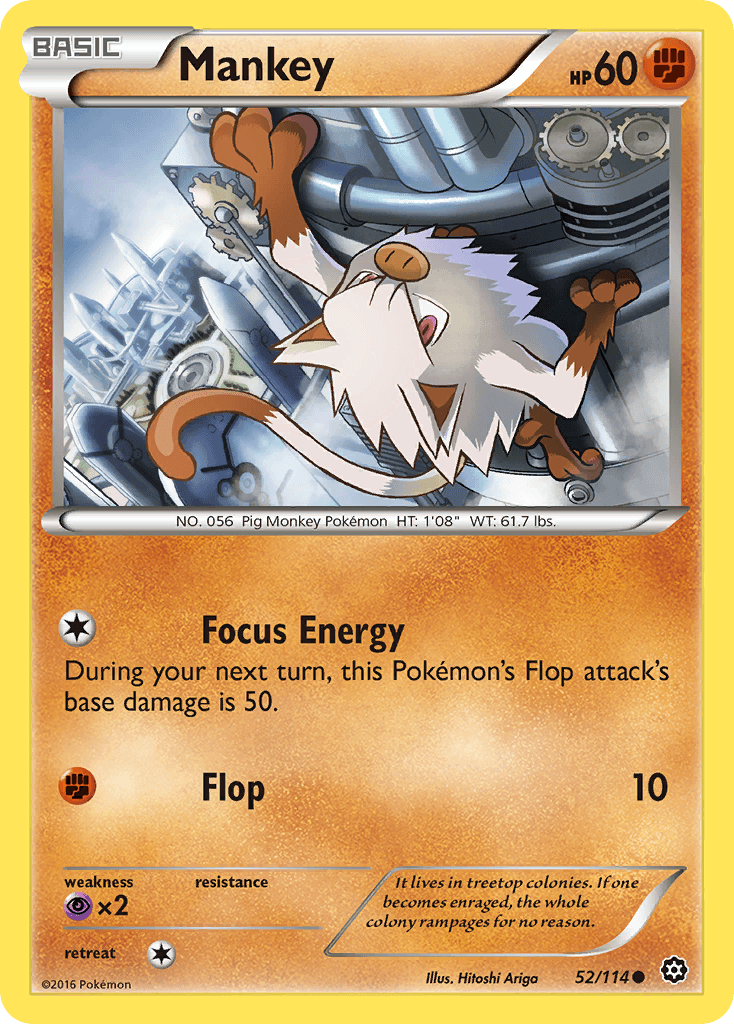 Mankey, kortbilde fra pokemontcg.io