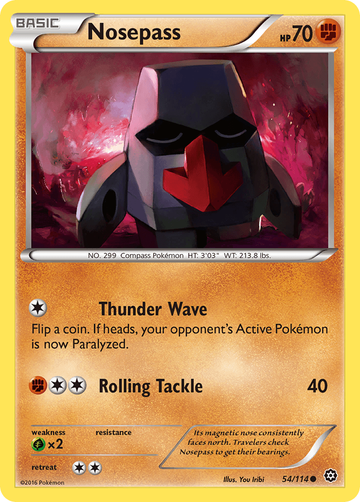 Nosepass, kortbilde fra pokemontcg.io