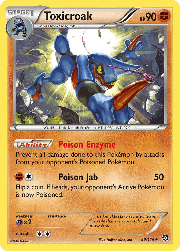 Toxicroak, kortbilde fra pokemontcg.io