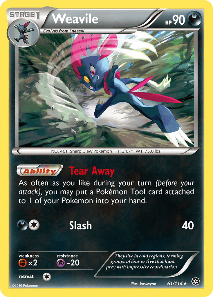 Weavile, kortbilde fra pokemontcg.io