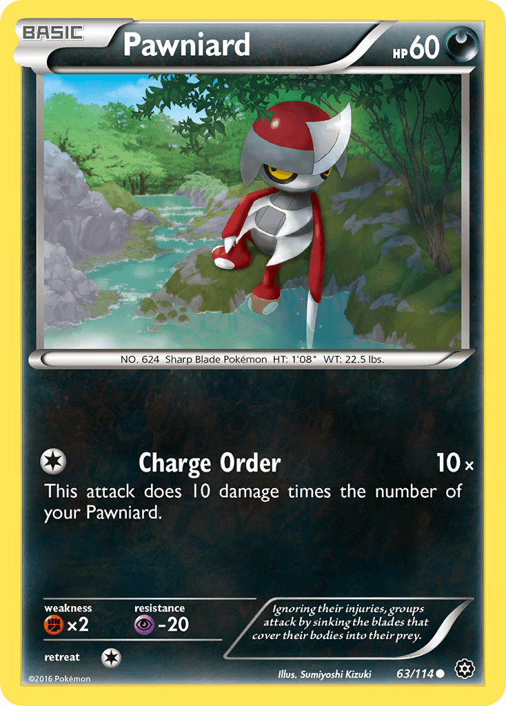 Pawniard, kortbilde fra pokemontcg.io