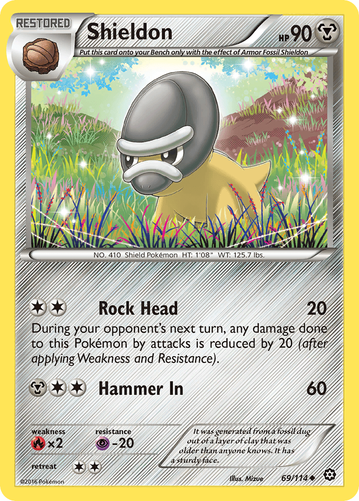Shieldon, kortbilde fra pokemontcg.io
