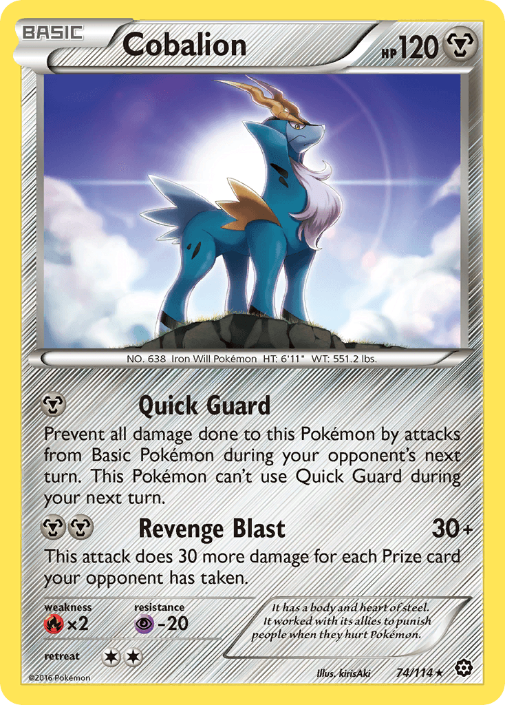 Cobalion, kortbilde fra pokemontcg.io