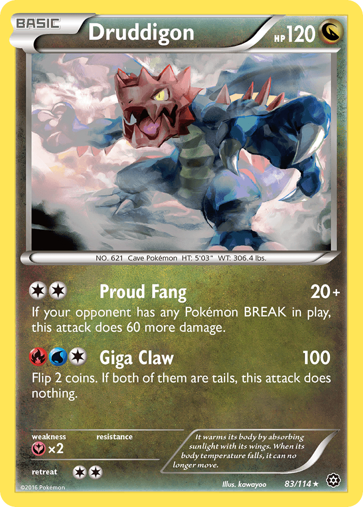Druddigon, kortbilde fra pokemontcg.io
