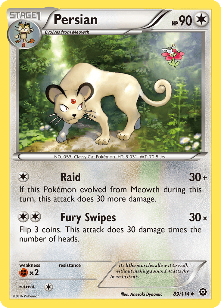 Persian, kortbilde fra pokemontcg.io