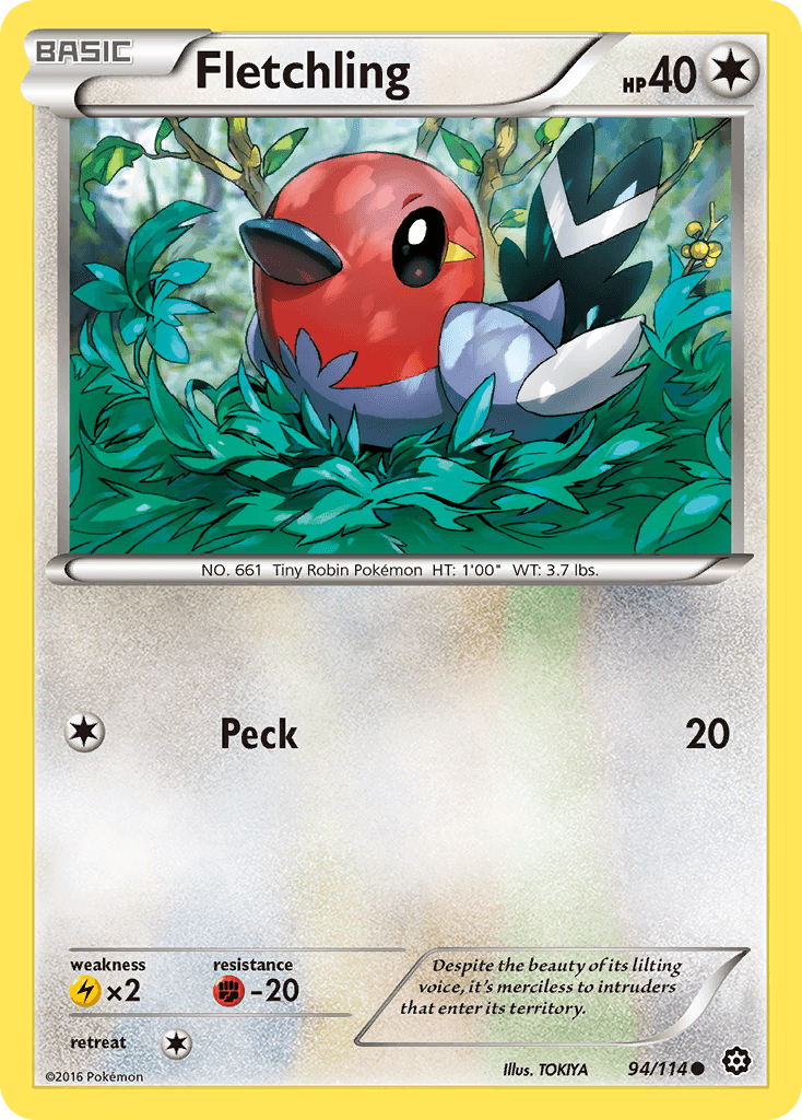 Fletchling, kortbilde fra pokemontcg.io