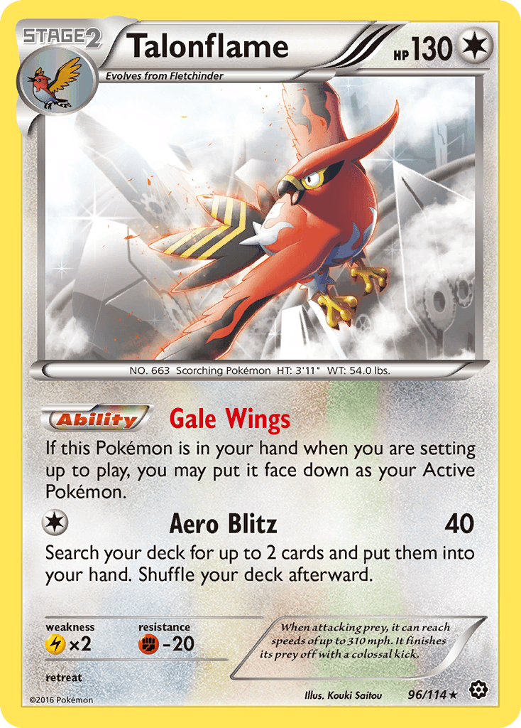 Talonflame, kortbilde fra pokemontcg.io