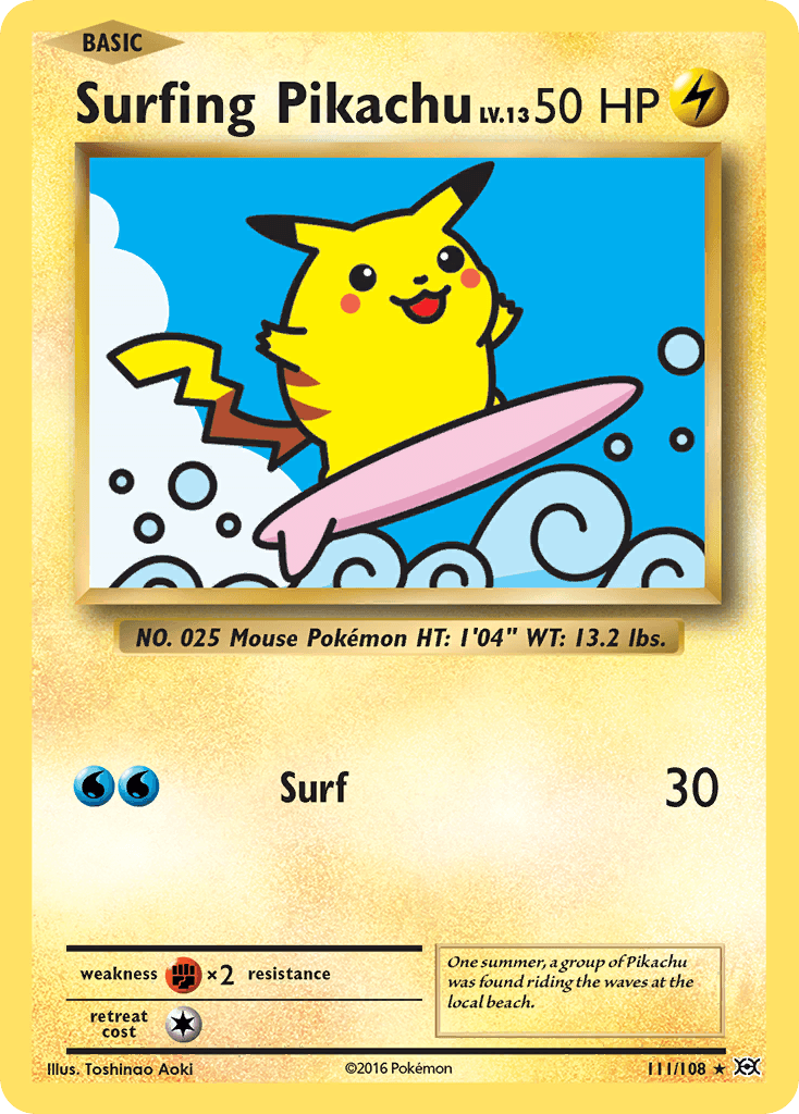 Surfing Pikachu, kortbilde fra pokemontcg.io