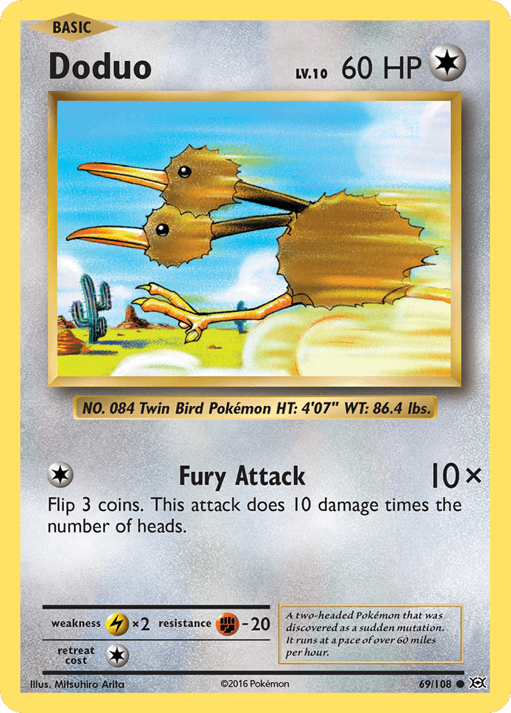 Doduo, kortbilde fra pokemontcg.io