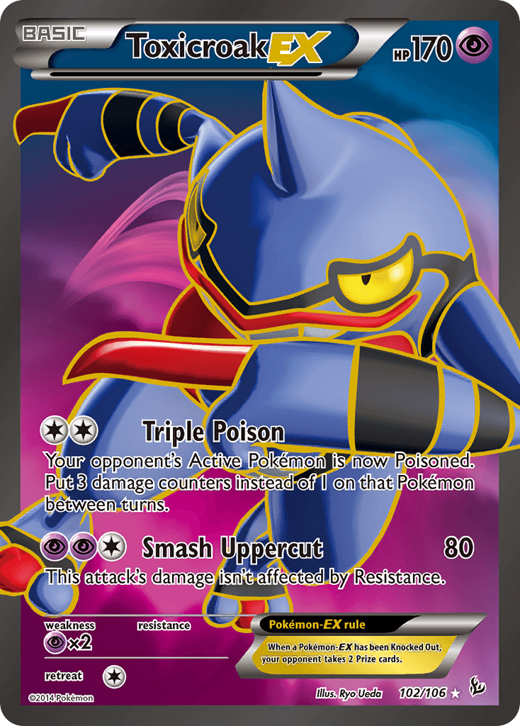 Toxicroak-EX, kortbilde fra pokemontcg.io
