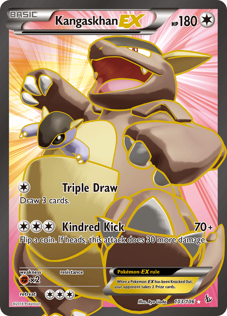 Kangaskhan-EX, kortbilde fra pokemontcg.io