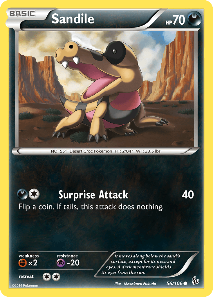 Sandile, kortbilde fra pokemontcg.io