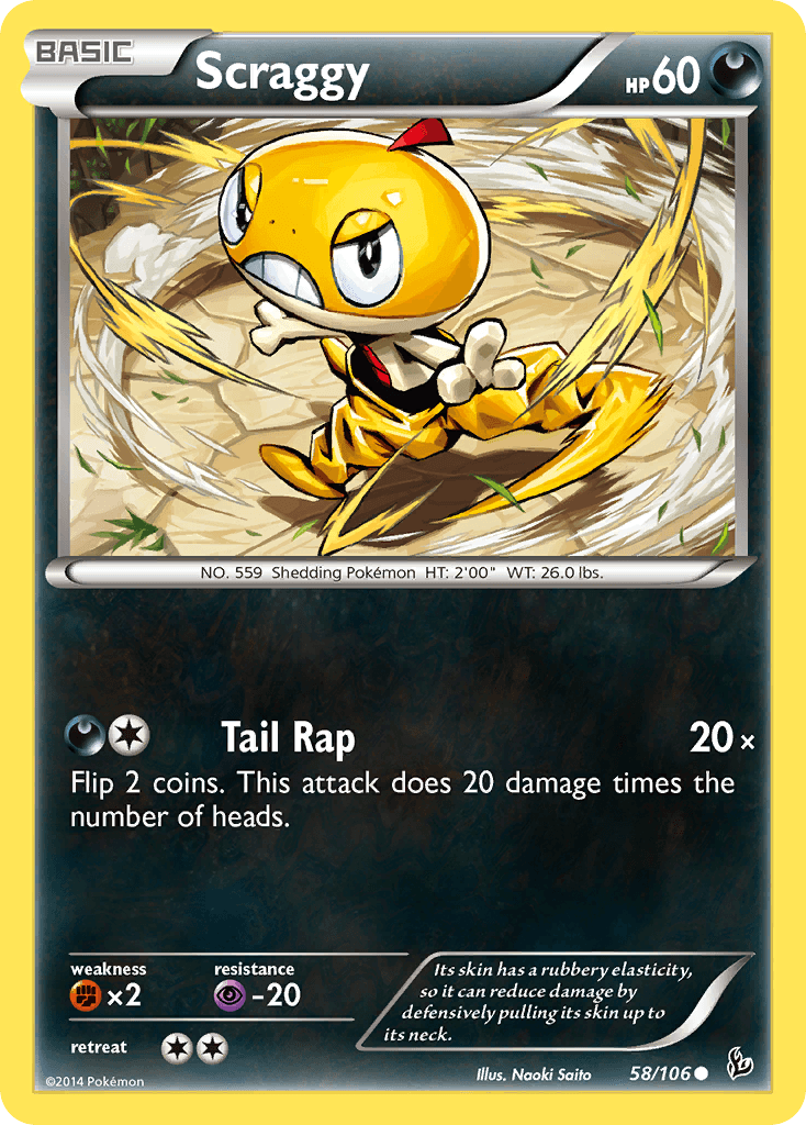 Scraggy, kortbilde fra pokemontcg.io