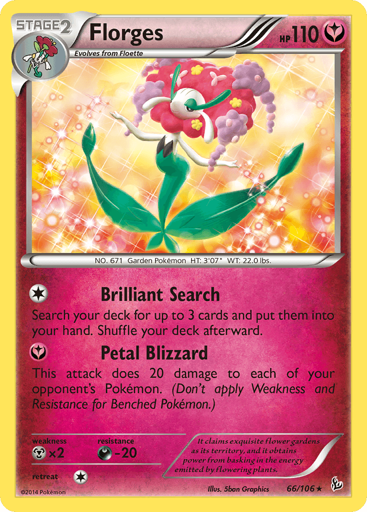 Florges, kortbilde fra pokemontcg.io