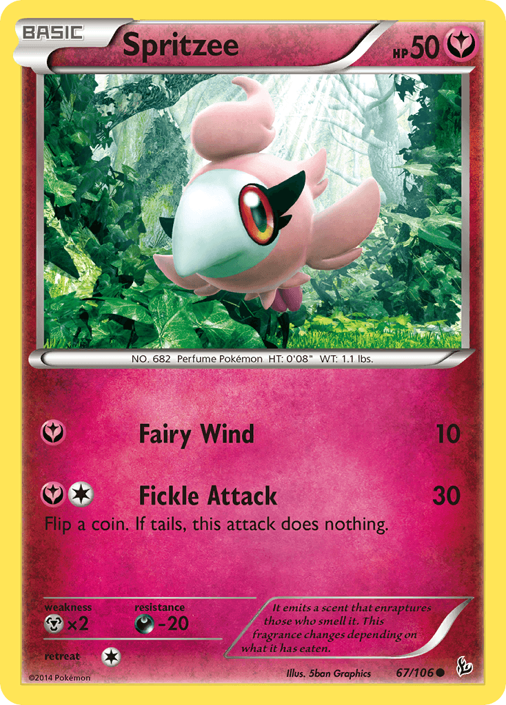 Spritzee, kortbilde fra pokemontcg.io