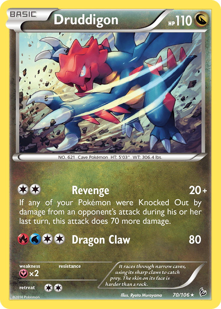Druddigon, kortbilde fra pokemontcg.io