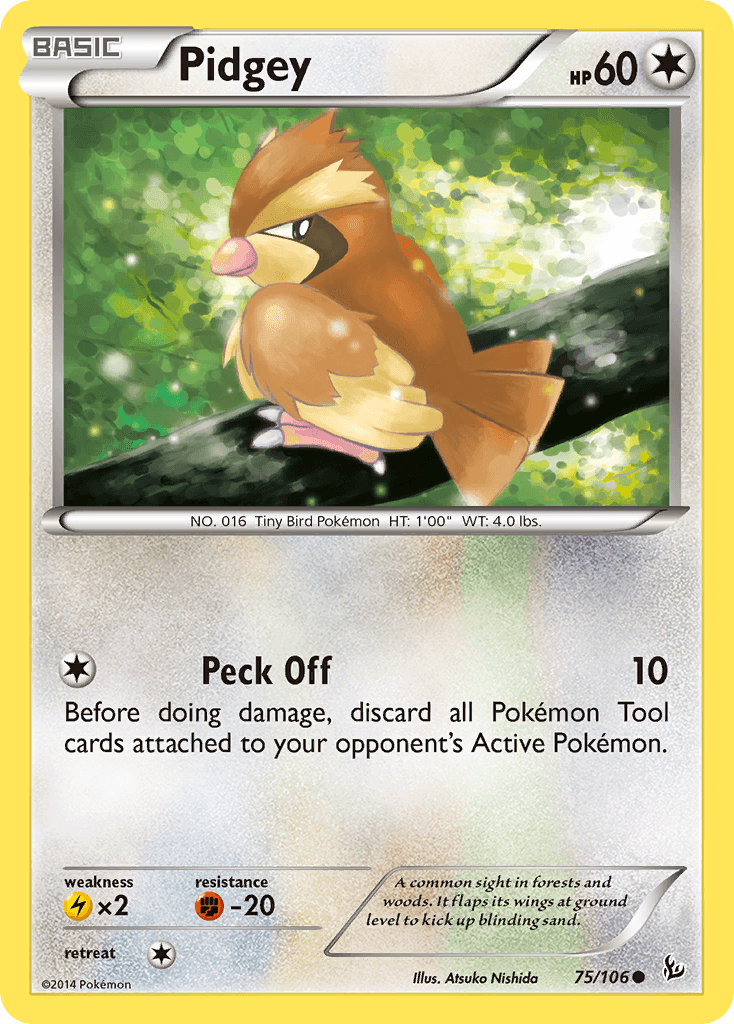 Pidgey, kortbilde fra pokemontcg.io
