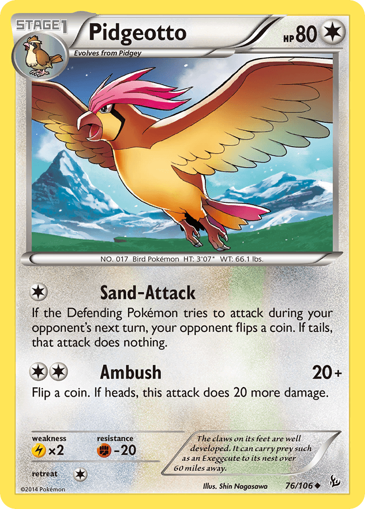 Pidgeotto, kortbilde fra pokemontcg.io