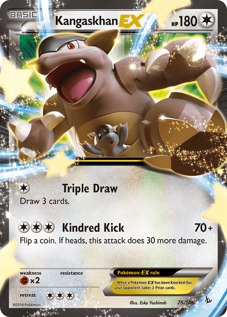 Kangaskhan-EX, kortbilde fra pokemontcg.io