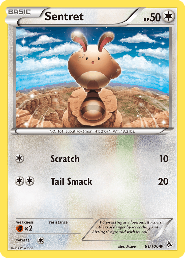 Sentret, kortbilde fra pokemontcg.io
