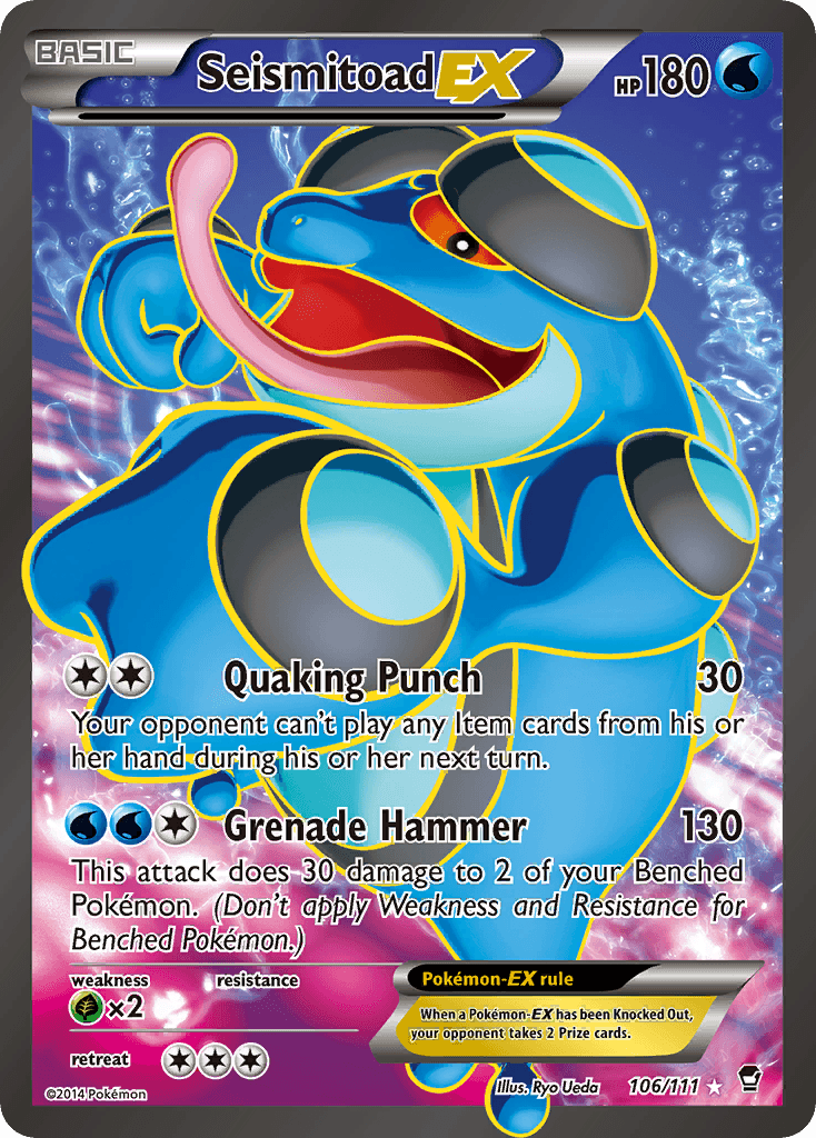 Seismitoad-EX, kortbilde fra pokemontcg.io