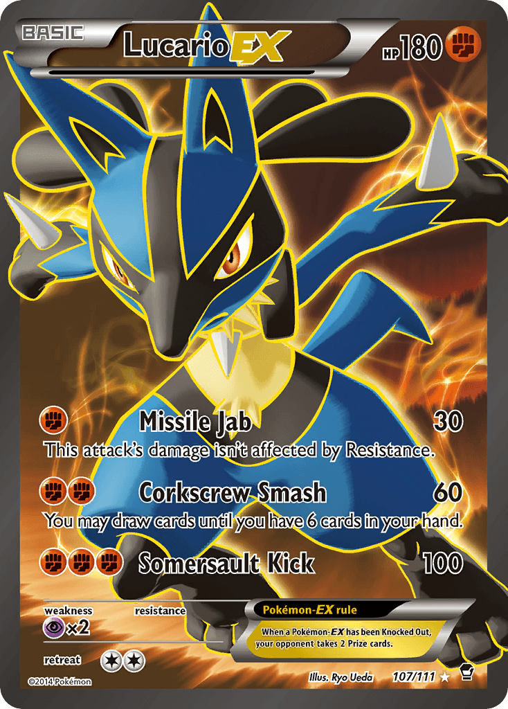 Lucario-EX, kortbilde fra pokemontcg.io