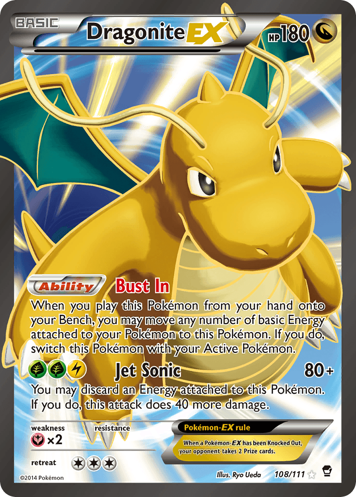 Dragonite-EX, kortbilde fra pokemontcg.io