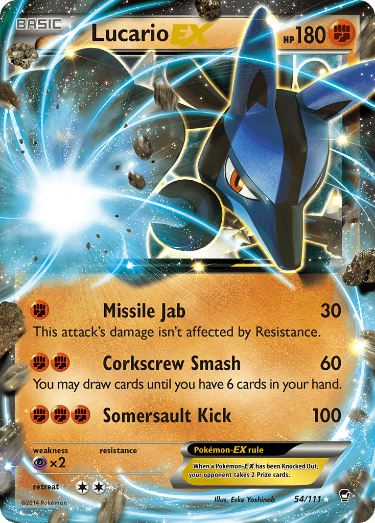 Lucario-EX, kortbilde fra pokemontcg.io