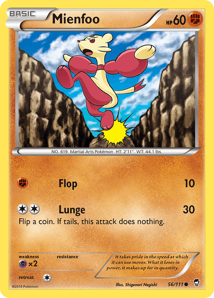 Mienfoo, kortbilde fra pokemontcg.io