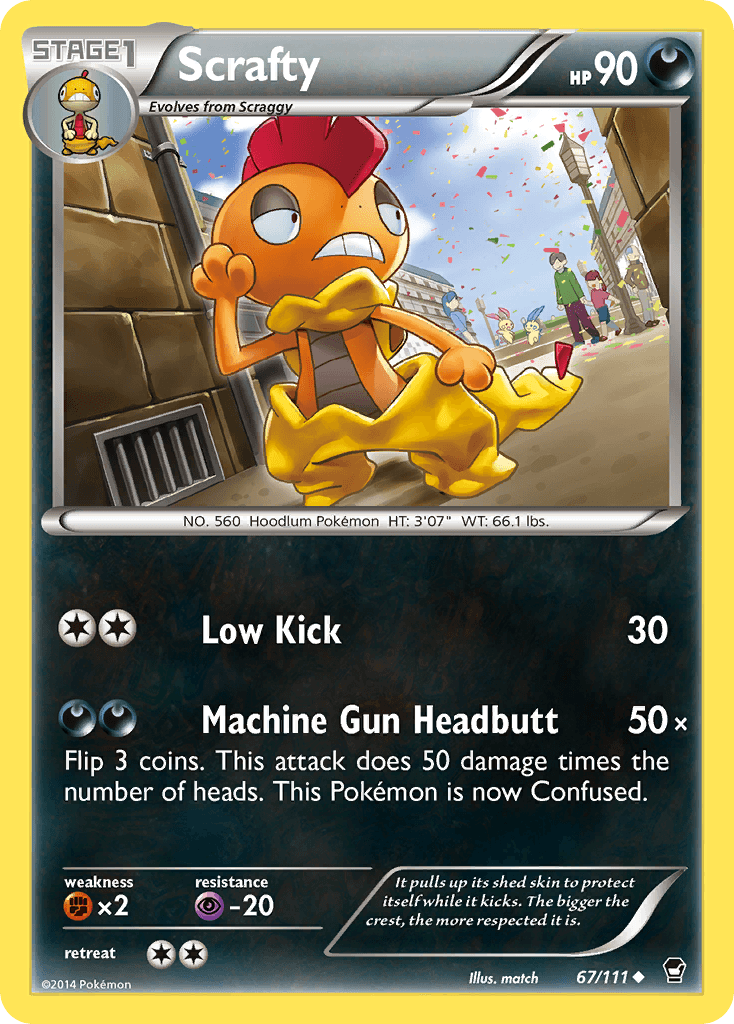 Scrafty, kortbilde fra pokemontcg.io