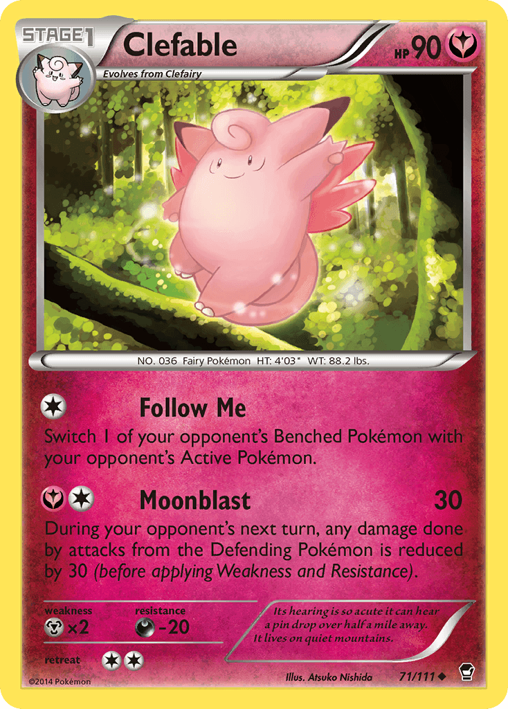 Clefable, kortbilde fra pokemontcg.io