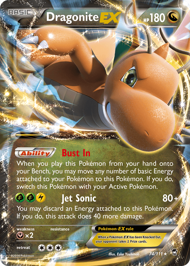 Dragonite-EX, kortbilde fra pokemontcg.io