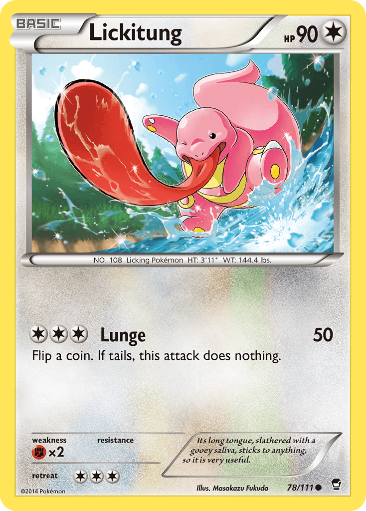 Lickitung, kortbilde fra pokemontcg.io