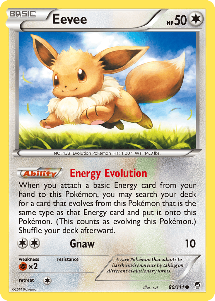 Eevee, kortbilde fra pokemontcg.io
