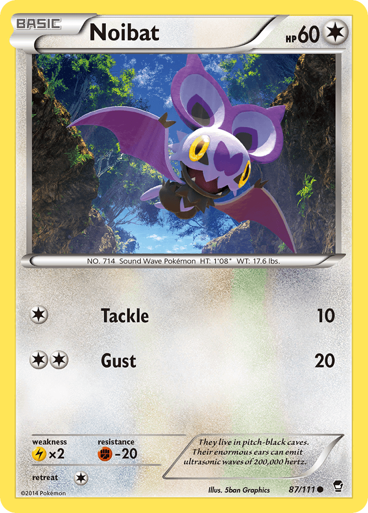 Noibat, kortbilde fra pokemontcg.io